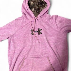 Under Armour Pink/Purple Sweatshirt with cameo logo and inner hood